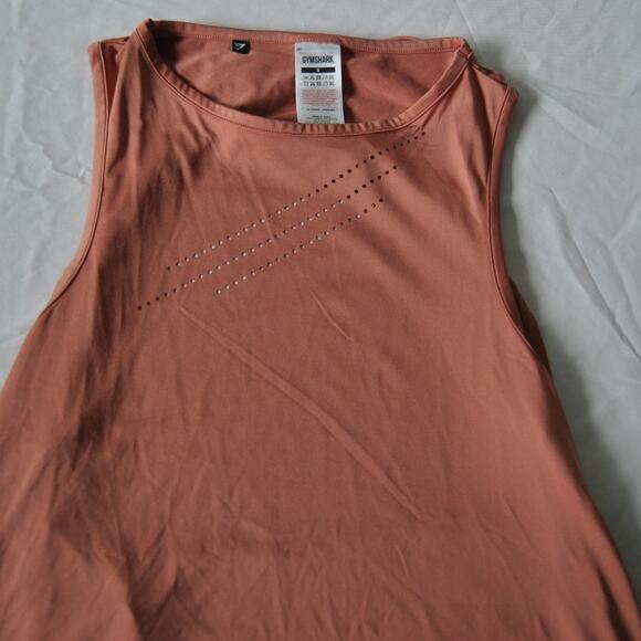 Gymshark Small Pink(ish) Open Back Tank Top - Picture 3 of 8